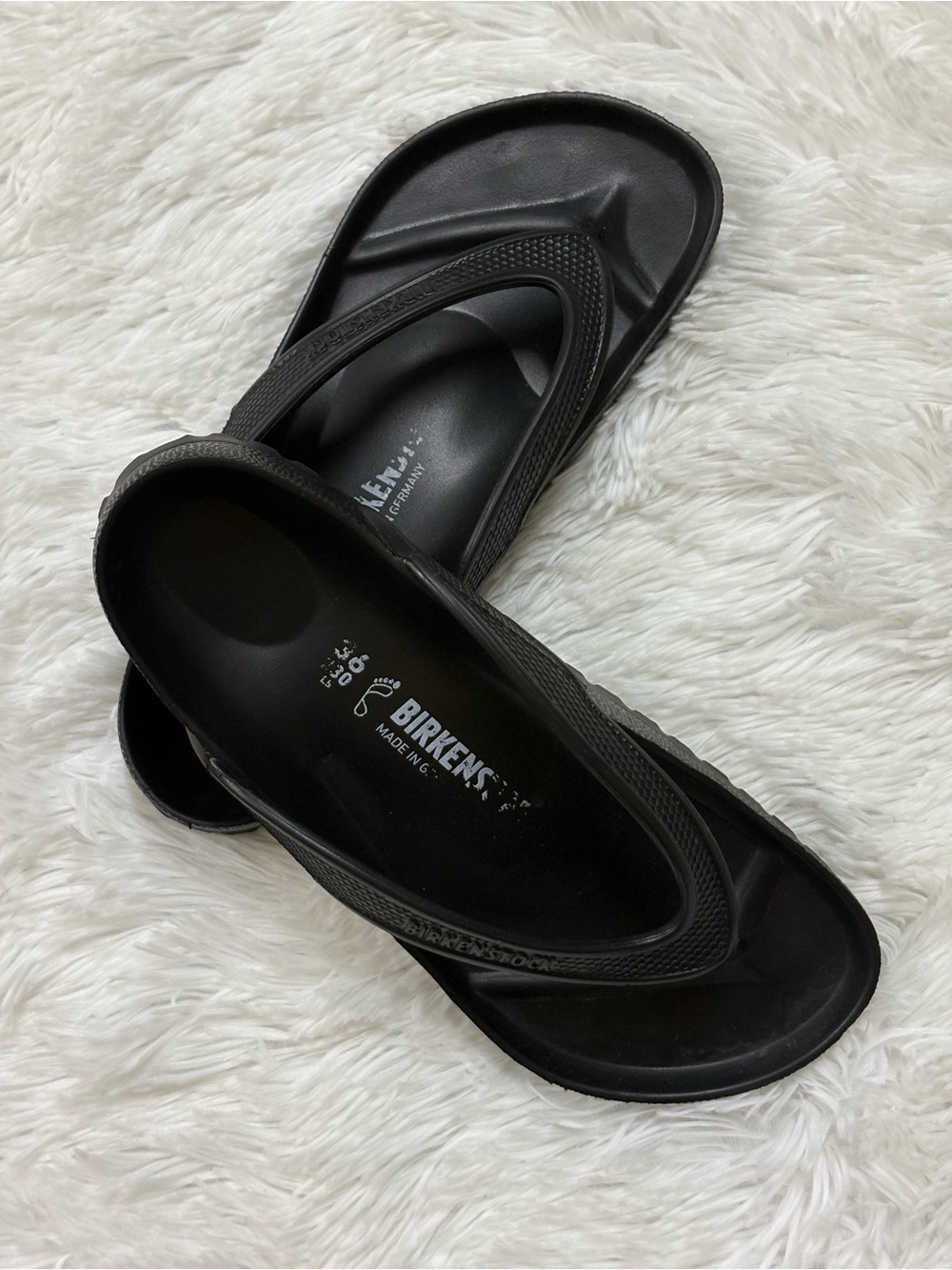 Birkenstock Women's Black EVA Thong Sandals